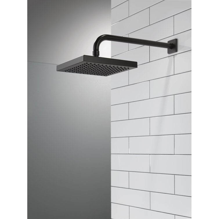 Matte Black Square Ceiling Mounted Rain Shower Head