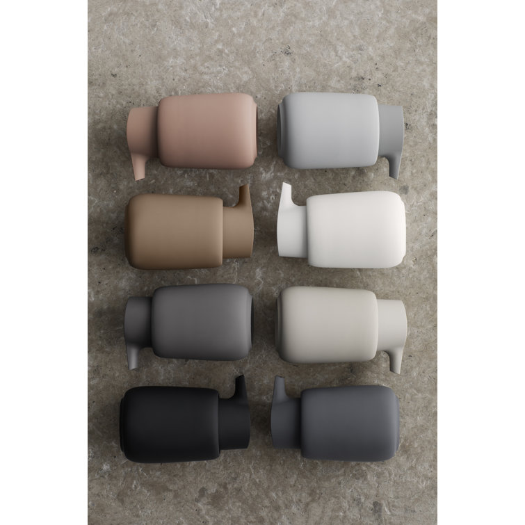 Magnet Charcoal Ceramic Soap Dispenser with Soft-Touch Finish