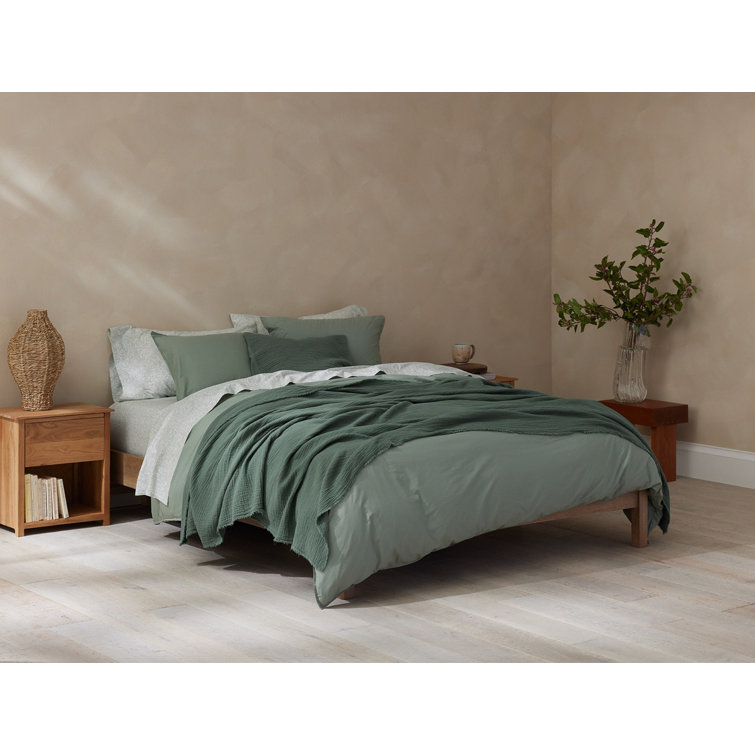 King Size Juniper Organic Cotton Reversible Blanket