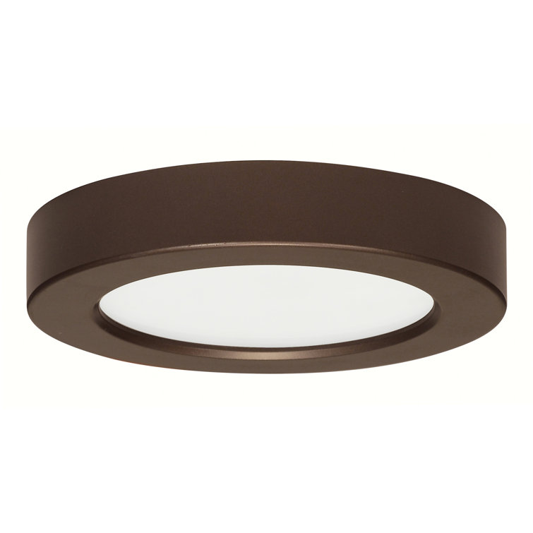 Bronze 5.5" Round LED Flush Mount Light