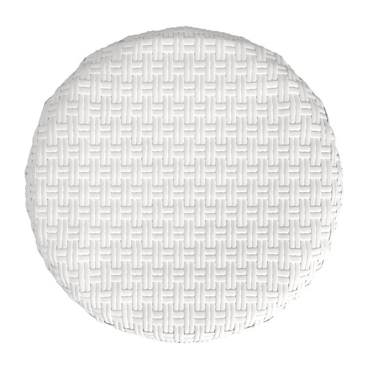Cote d'Azur Inspired White Woven Rattan Counter Stool