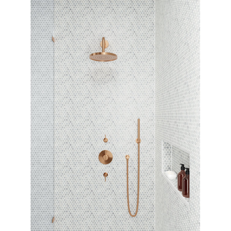 White Carrara Marble Penny Round Mosaic Wall Tile