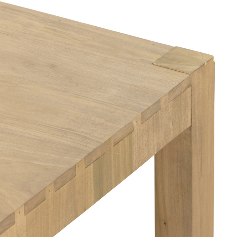 Isador Dry Wash Poplar 96" Parsons-Style Dining Table