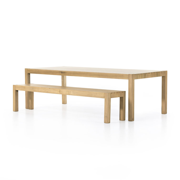 Isador Dry Wash Poplar 96" Parsons-Style Dining Table