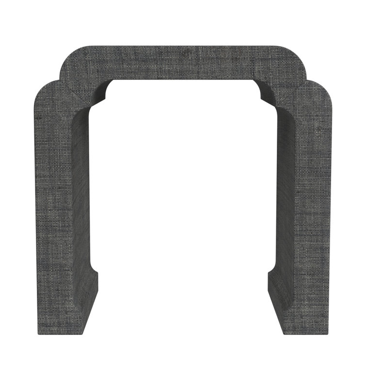 Chatham Gray 24" Transitional Wood and Metal Side Table with Storage