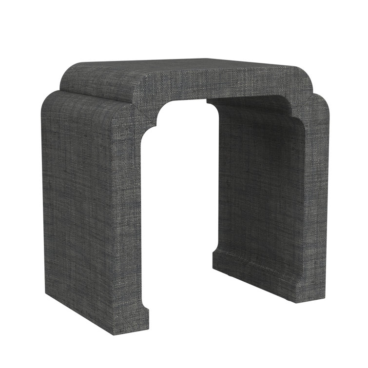 Chatham Gray 24" Transitional Wood and Metal Side Table with Storage