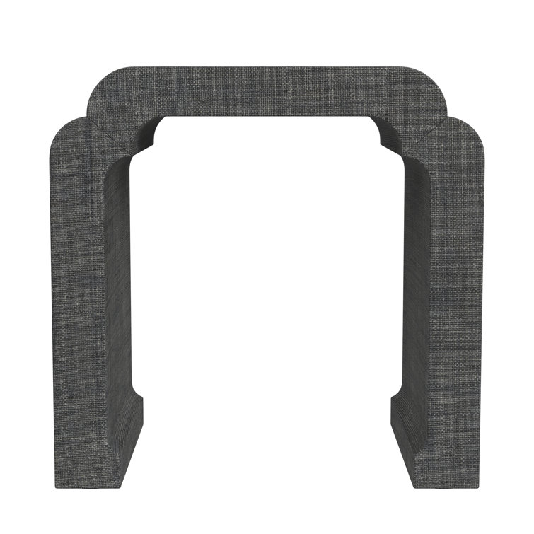 Chatham Gray 24" Transitional Wood and Metal Side Table with Storage