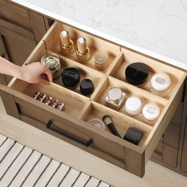 Almond Latte 72" Double Sink Freestanding Bathroom Vanity
