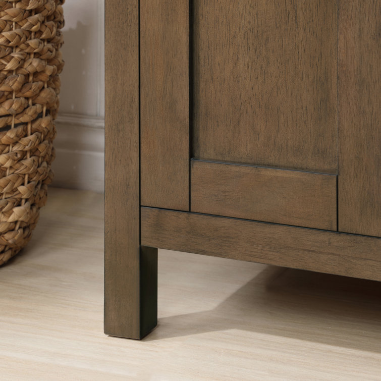 Almond Latte 72" Double Sink Freestanding Bathroom Vanity