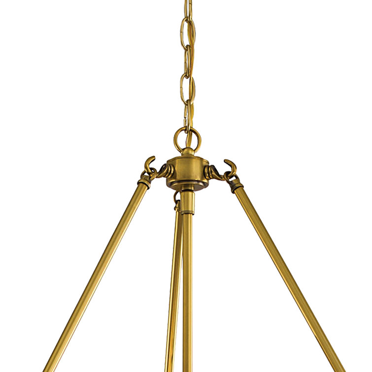 Harbour Point 19" Liberty Gold Maritime-Inspired Pendant Light