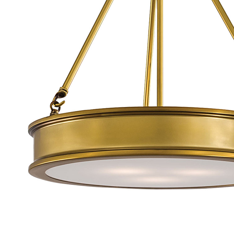 Harbour Point 19" Liberty Gold Maritime-Inspired Pendant Light
