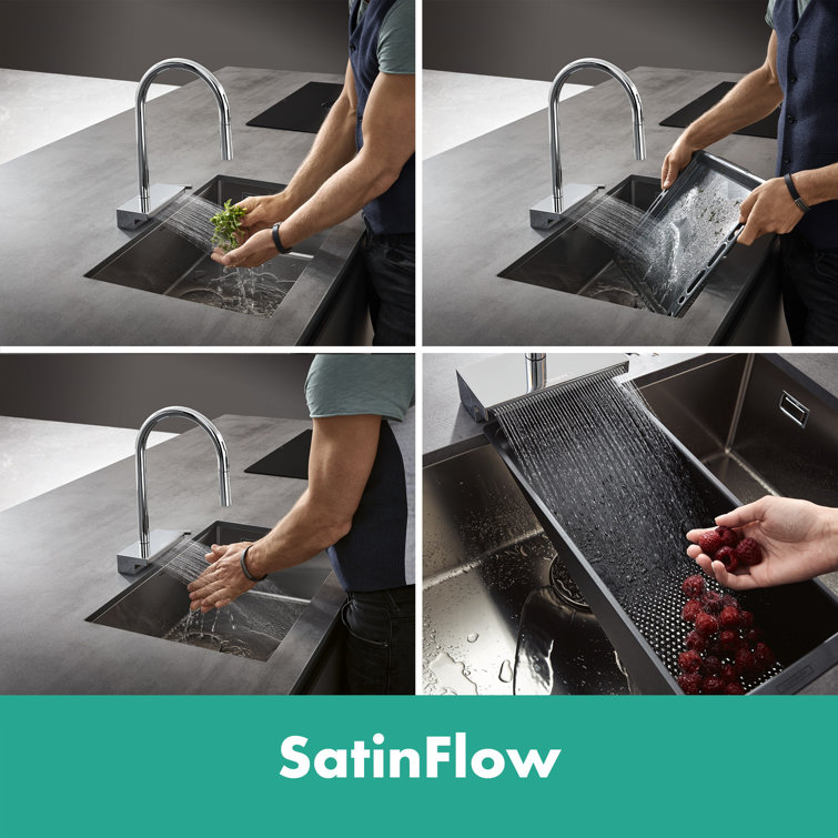 Stainless Steel Modern Pull-Down Kitchen Faucet with Spray