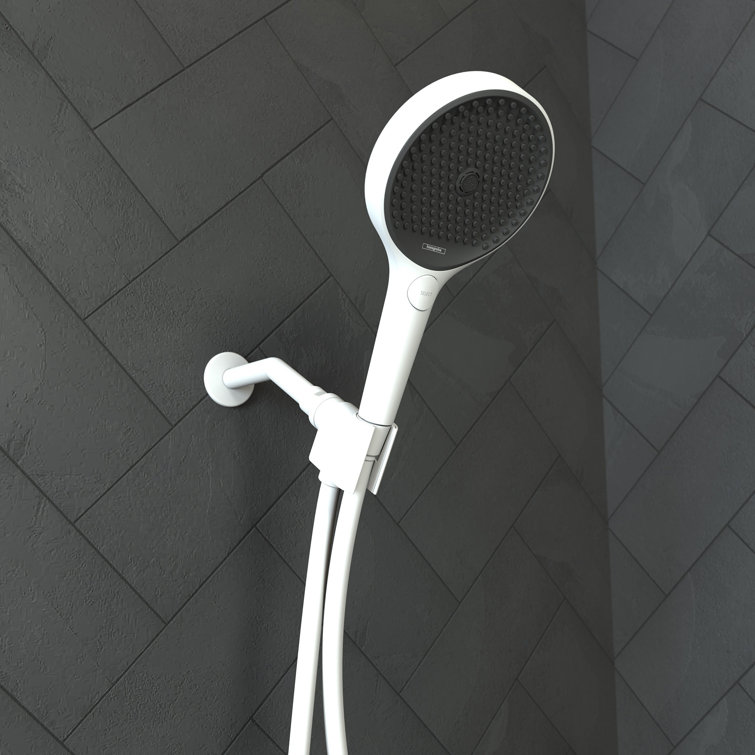 Matte White Modern Handheld Shower Head with 3 Spray Modes