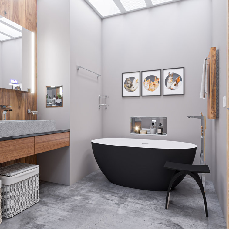 16" Polished Stainless Steel Square Shower Niche