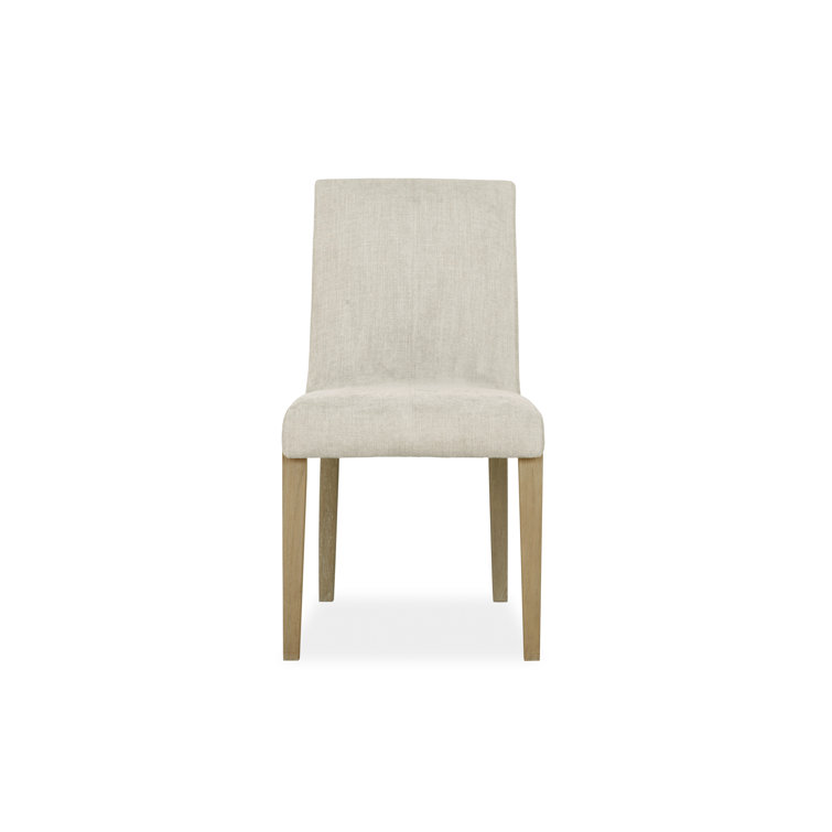 Beach Crypton Upholstered Teak Side Chair