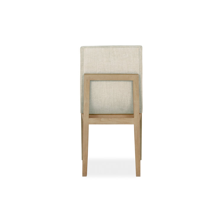 Beach Crypton Upholstered Teak Side Chair