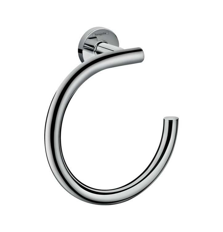 Chrome Wall Mounted Modern Towel Ring