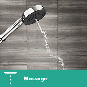 Brushed Nickel Modern Handheld Shower Head with Adjustable Height