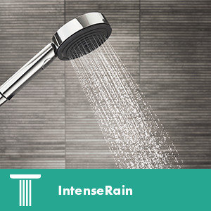 Brushed Nickel Modern Handheld Shower Head with Adjustable Height