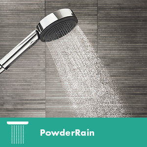 Brushed Nickel Modern Handheld Shower Head with Adjustable Height