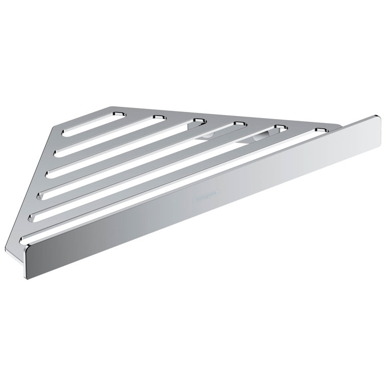 Chrome Metal Wall Mount Corner Shower Basket