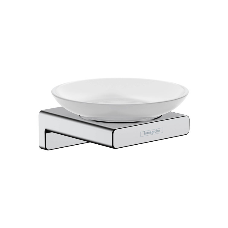 Hansgrohe Chrome Glass Recessed Soap Dish