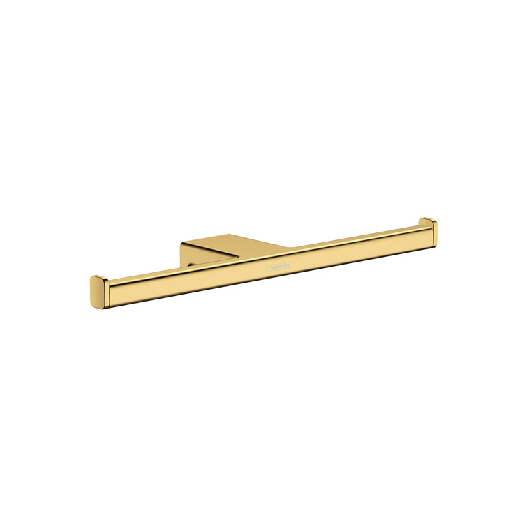 Brushed Bronze Double Roll Holder with Modern Design