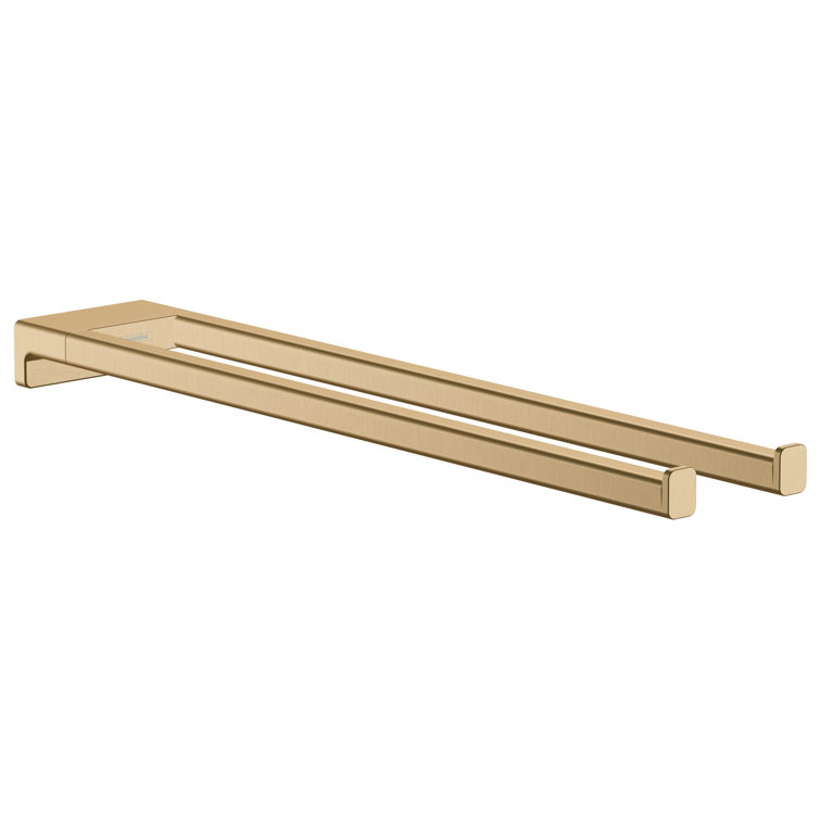 Brushed Bronze Wall Mounted Double Towel Bar