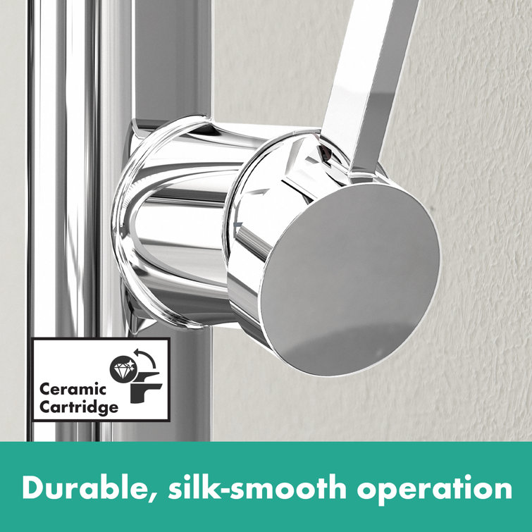 Chrome Modern Single-Hole Pull-Out Spray Bathroom Faucet