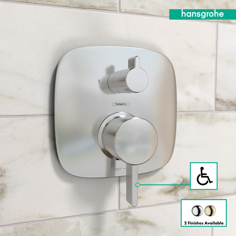 Hansgrohe Chrome Modern Wall-Mounted Shower Trim