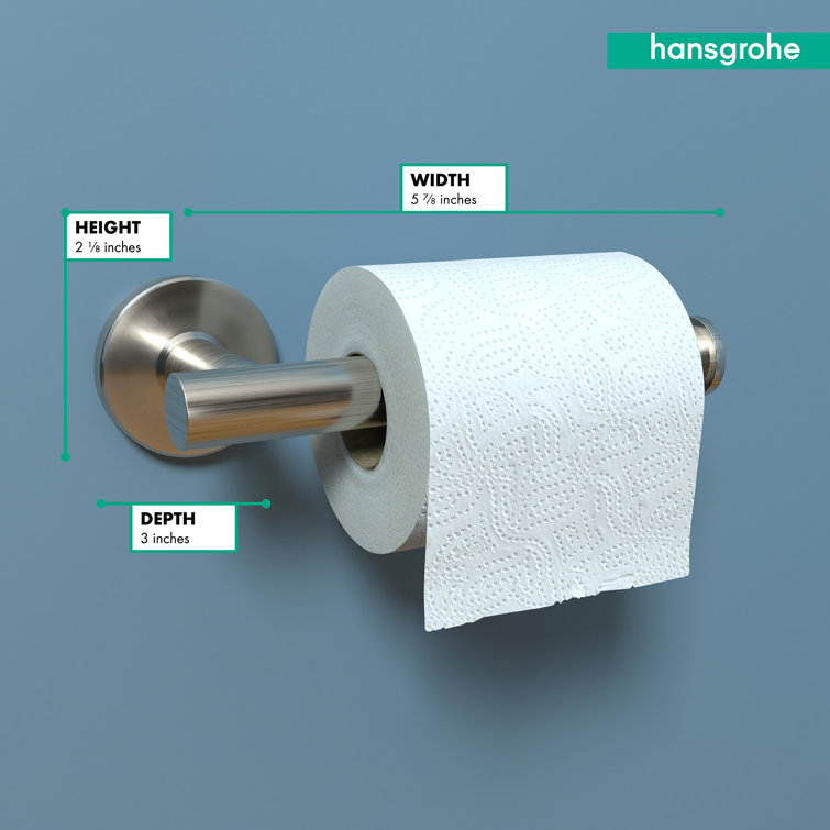 Chrome Modern Wall Mount Toilet Paper Holder