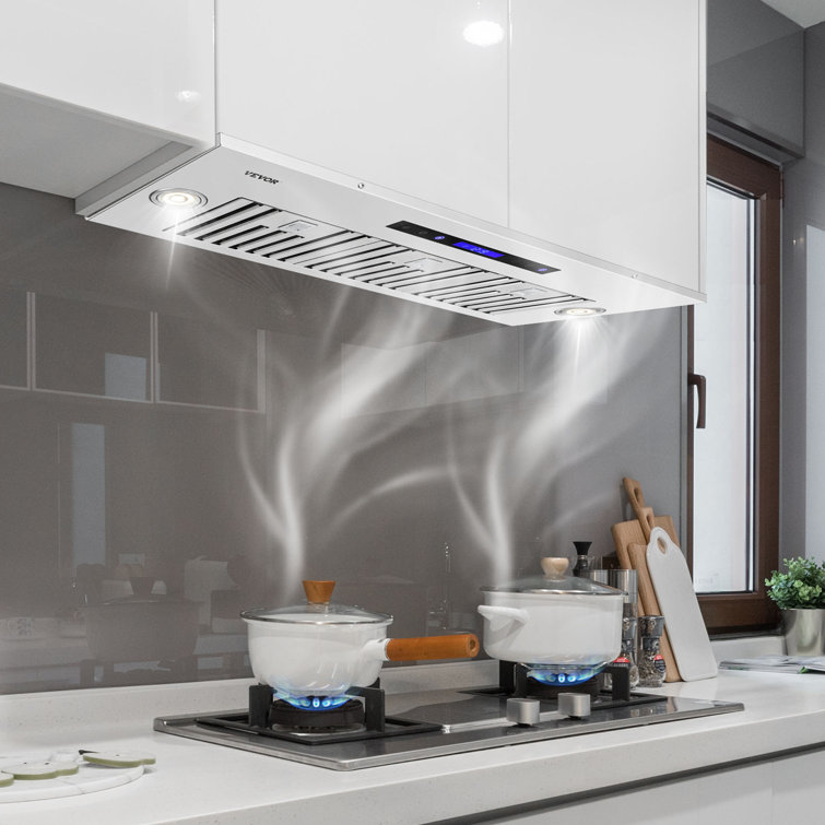 VEVOR 36" Stainless Steel Convertible Insert Range Hood with Charcoal Filter