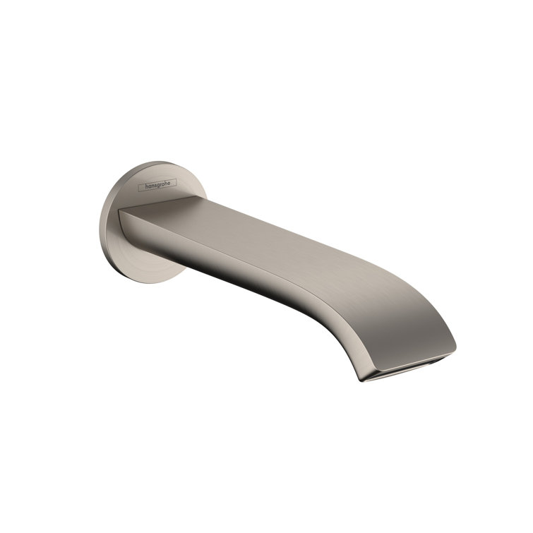 Brushed Nickel Freestanding Tub Filler with Handshower