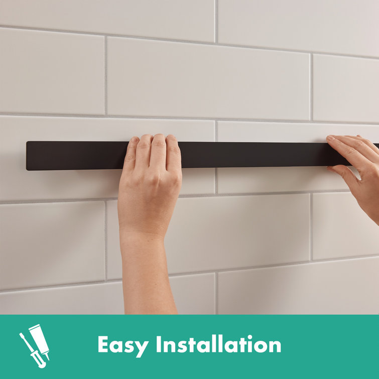 Modern White Wall Mounted Towel Bar
