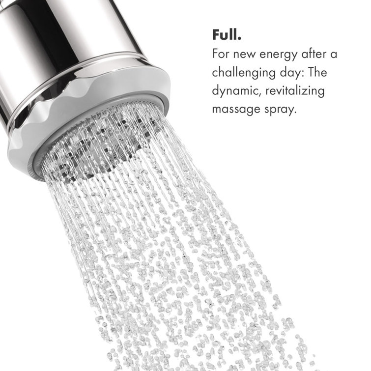 Polished Nickel Wall Mounted Multi-Function Shower Head