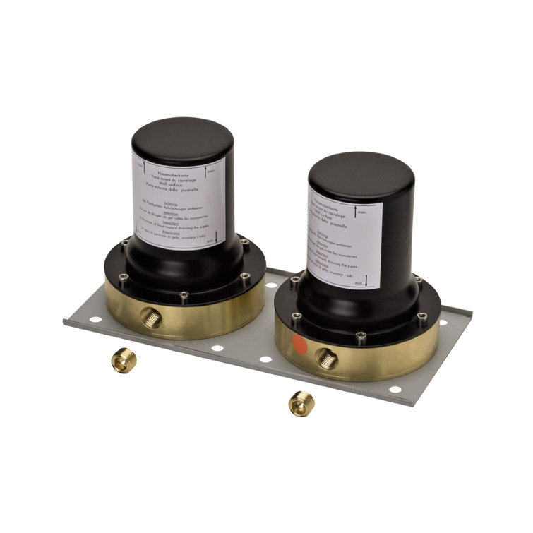 Modern European Brass and Black Tub Filler Rough
