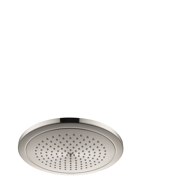 Modern Rain 11" Ceiling Mounted Shower Head in Brushed Nickel