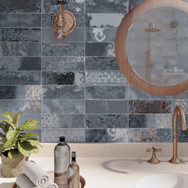 Marine Blue 3" x 8" Matte Porcelain Subway Tile