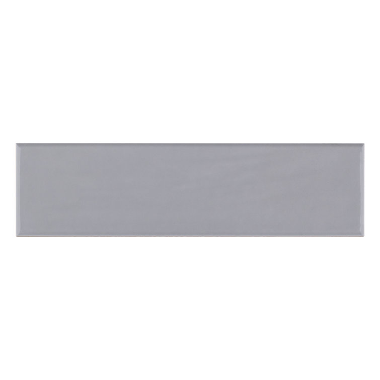 Light Gray Glossy Ceramic Subway Wall Tile 3x12
