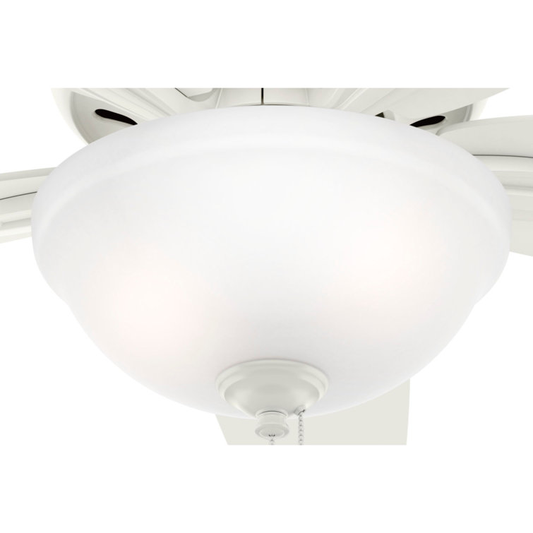 Fresh White 42" Low-Profile LED Ceiling Fan with Whisper-Quiet Motor