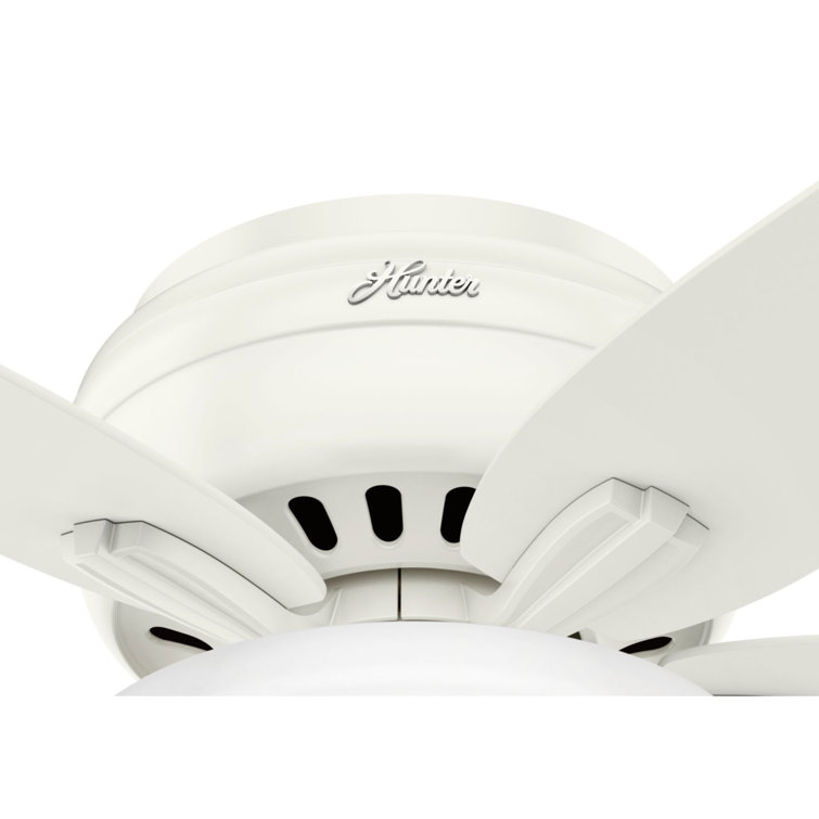 Fresh White 42" Low-Profile LED Ceiling Fan with Whisper-Quiet Motor