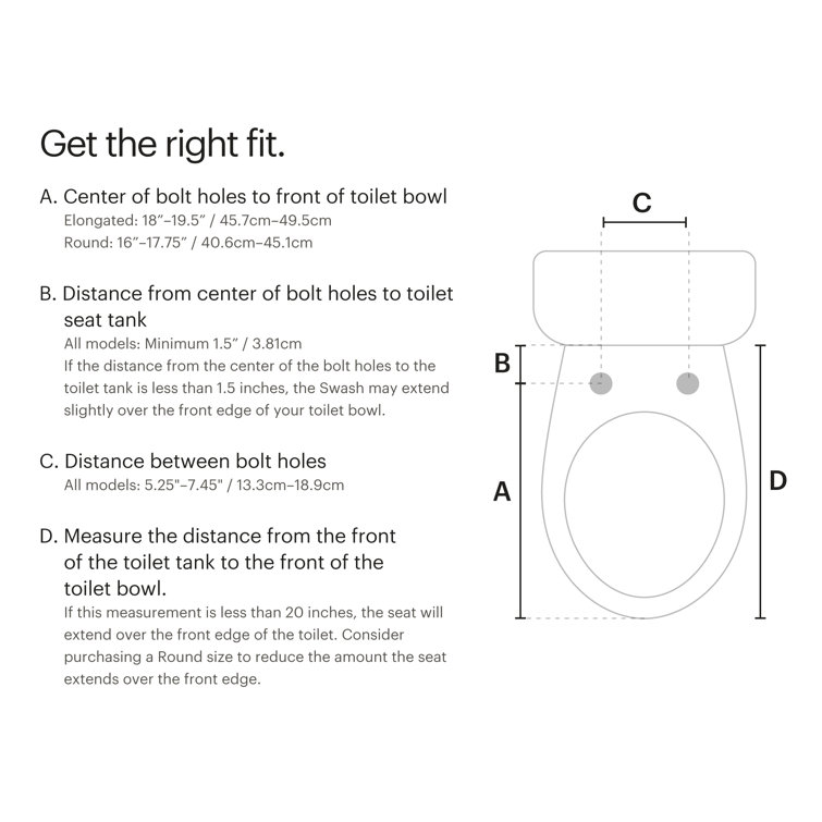 Swash Thinline T44 White Luxury Bidet Toilet Seat with Remote