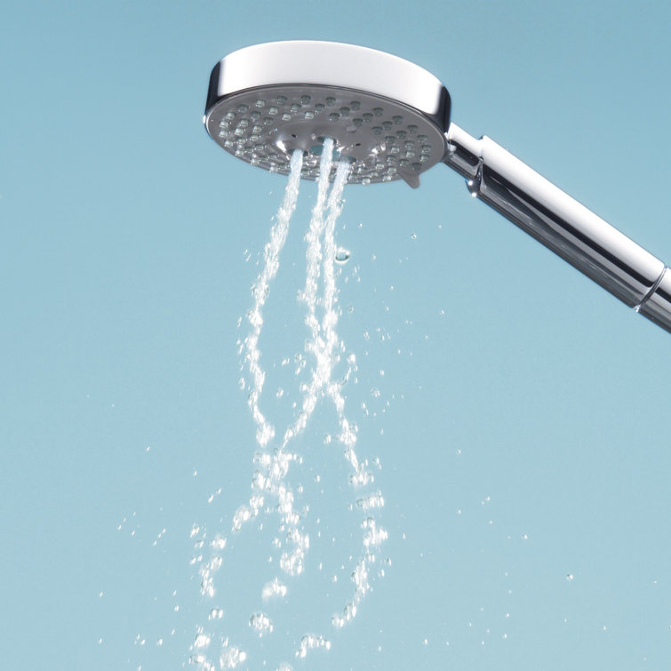 Chrome 4-inch Multi-Function Handheld Shower Head