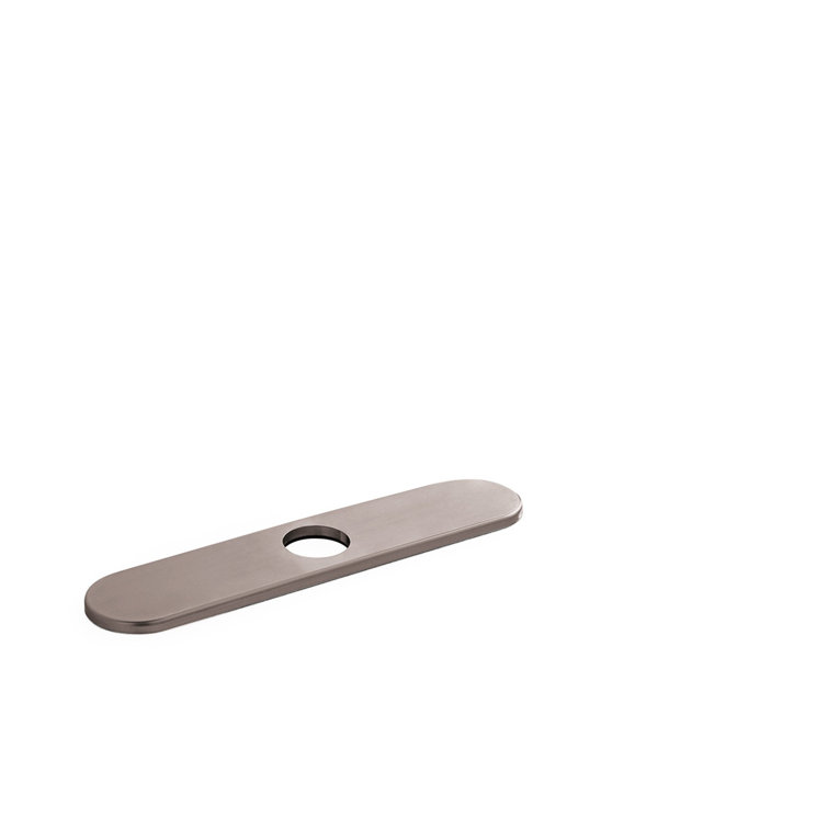 Hansgrohe 10" Steel Optik Modern Kitchen Base Plate