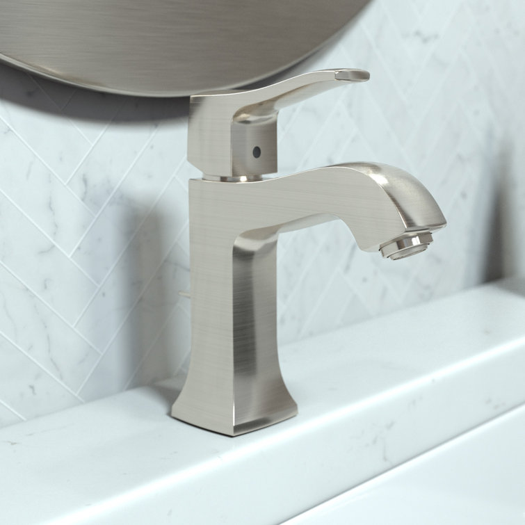 Polished Nickel Single Hole Modern Brass Bathroom Faucet