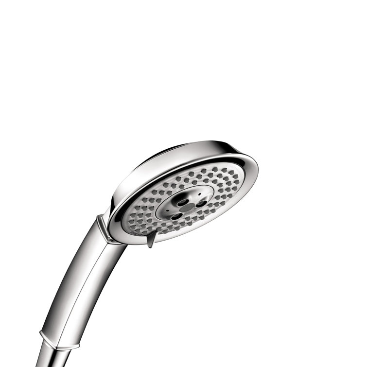 Polished Nickel Multi-Function Handheld Shower Head with Chrome Finish