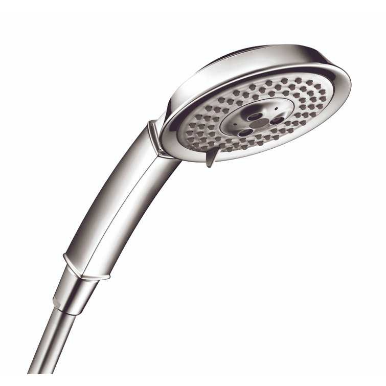 Polished Nickel Multi-Function Handheld Shower Head with Chrome Finish