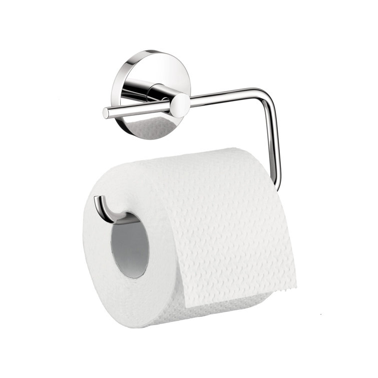 Brushed Nickel Modern Wall Mounted Toilet Paper Holder