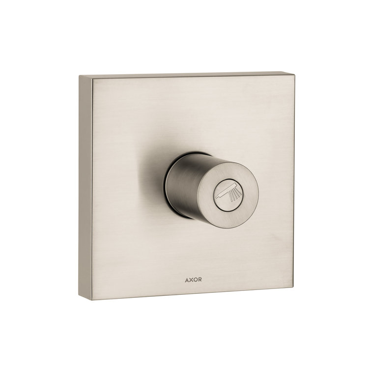 Brushed Nickel Modern Wall-Mounted Shower Trim