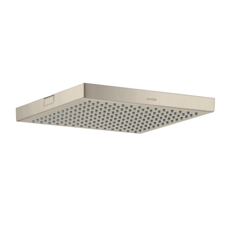 Brushed Nickel Square Ceiling Mounted Rain Showerhead